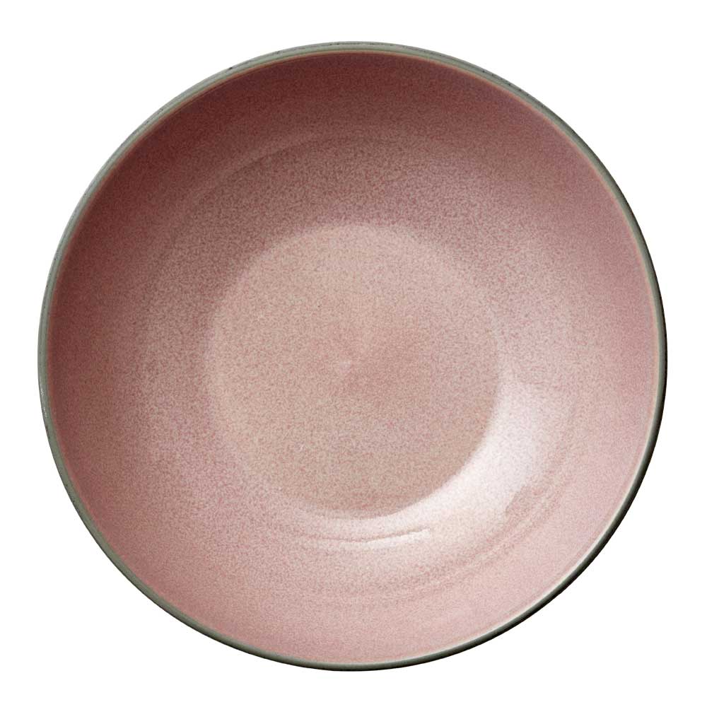 Pastaskål 20 cm Grå/Rosa