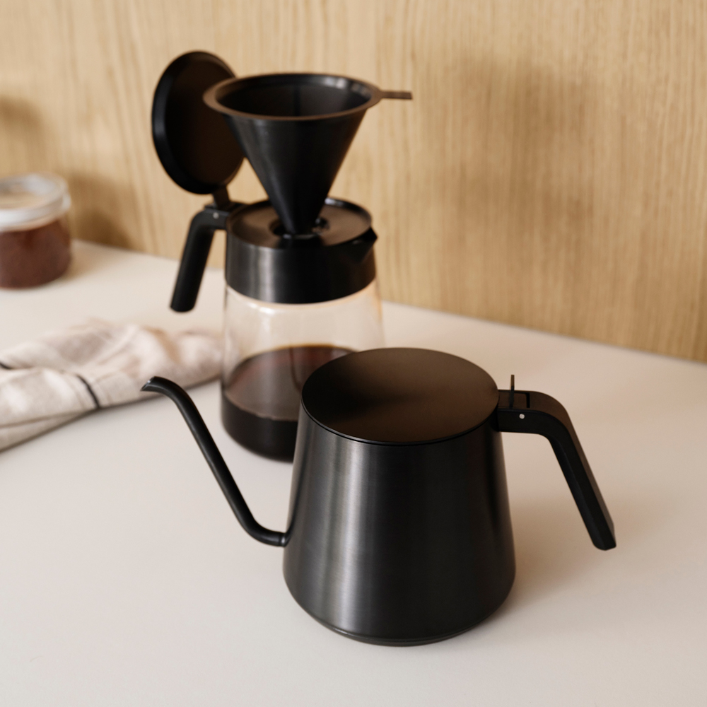 Nohr Gooseneck vattenkokare Black metallic