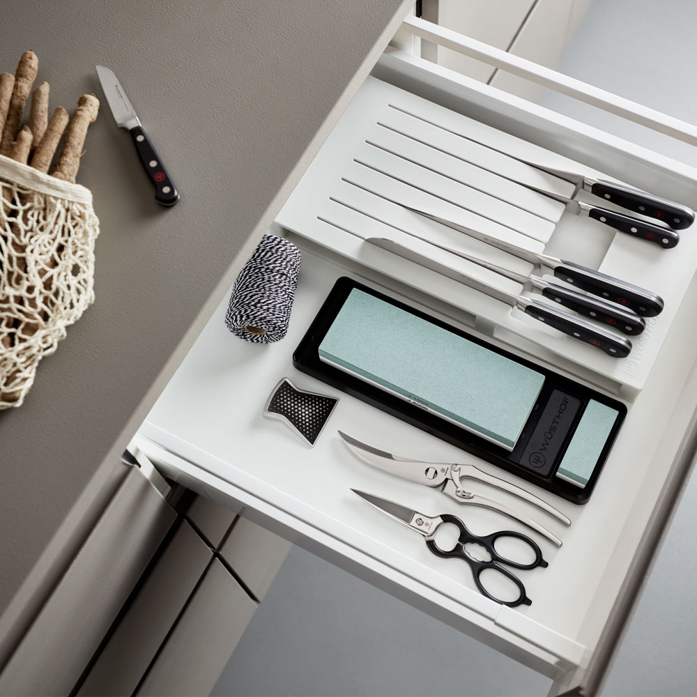 Lådinsats 7 knivar Vit