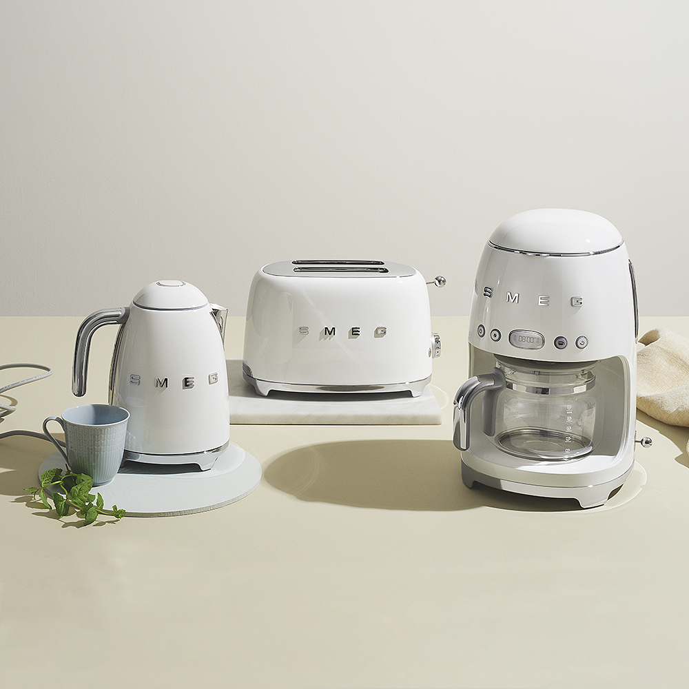 Smeg 50's Style Kaffebryggare Vit