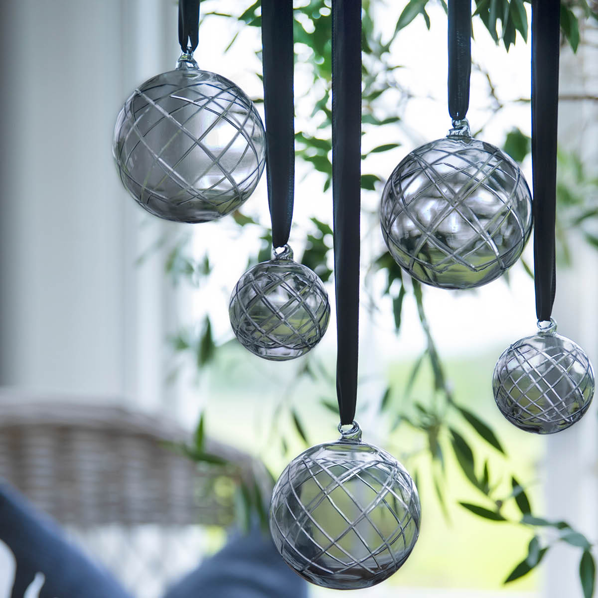 Lux Dekorkula 12 cm Grå