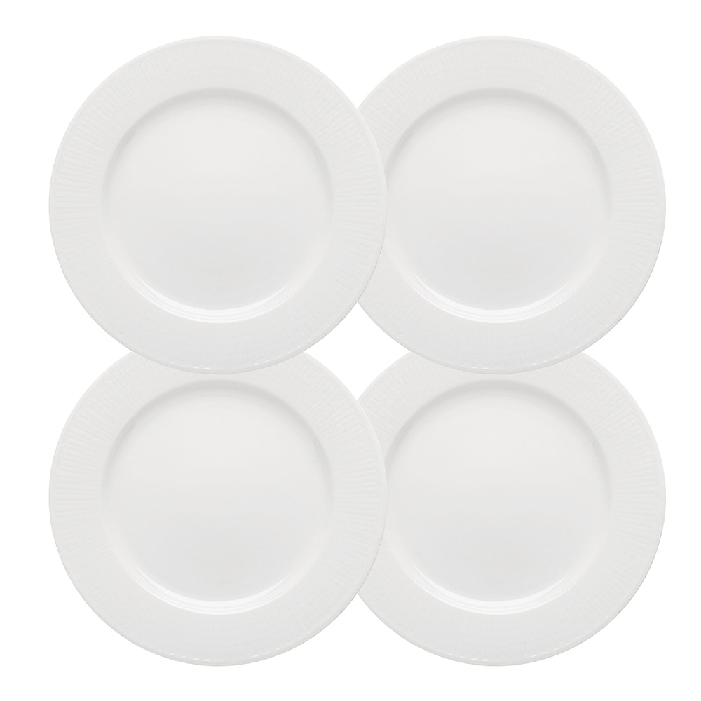 Swedish Grace Tallrik flat 21 cm 4-pack Snö