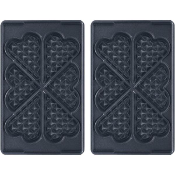 Box 6 Heart Waffle Plattor 2-Pack