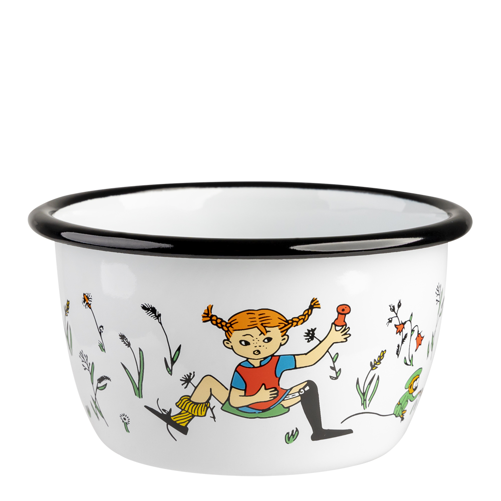 Pippi Långstrump Emaljskål Pippi och Herr Nilsson 30 cl
