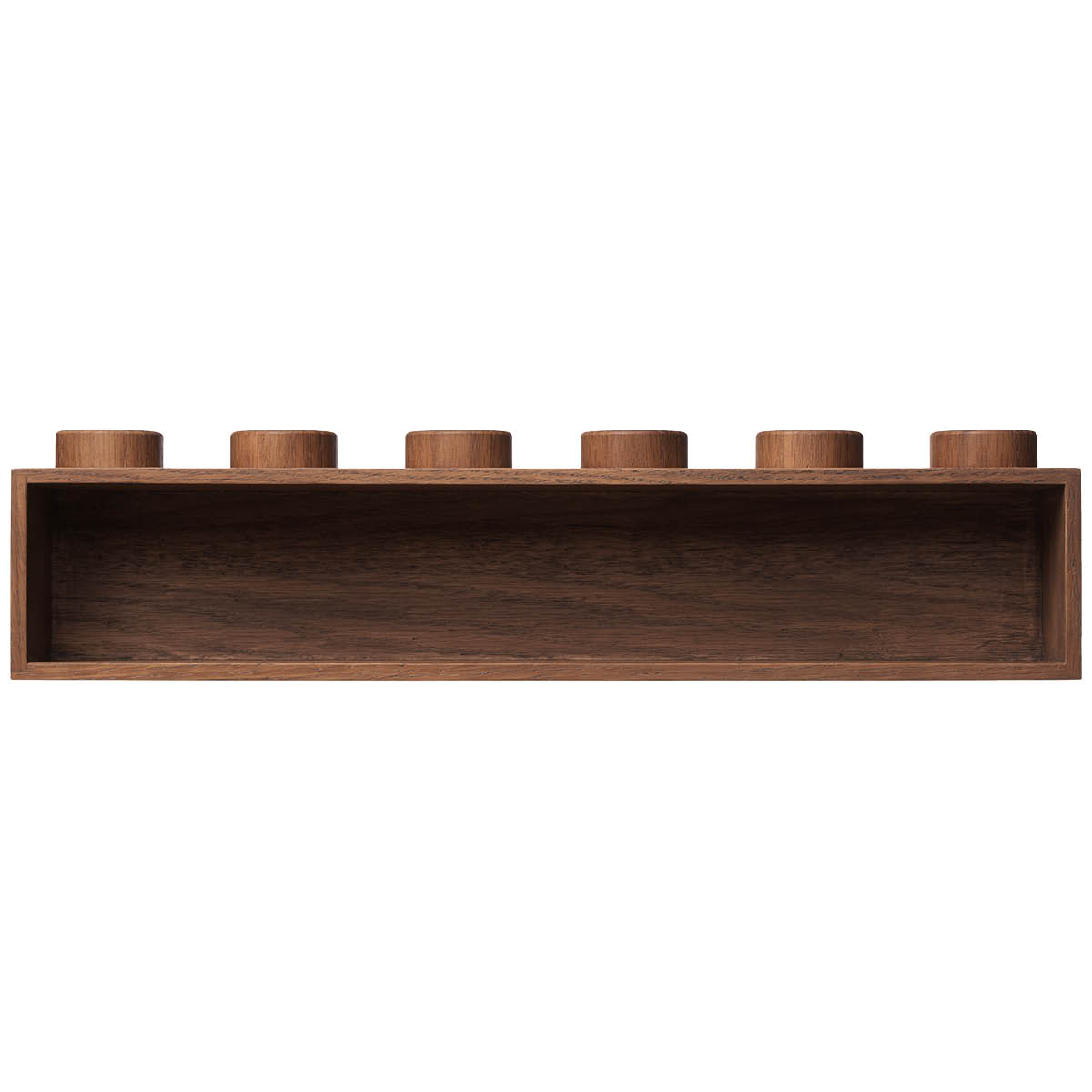 Wooden collection Vägghylla 1x6 Mörk Ek