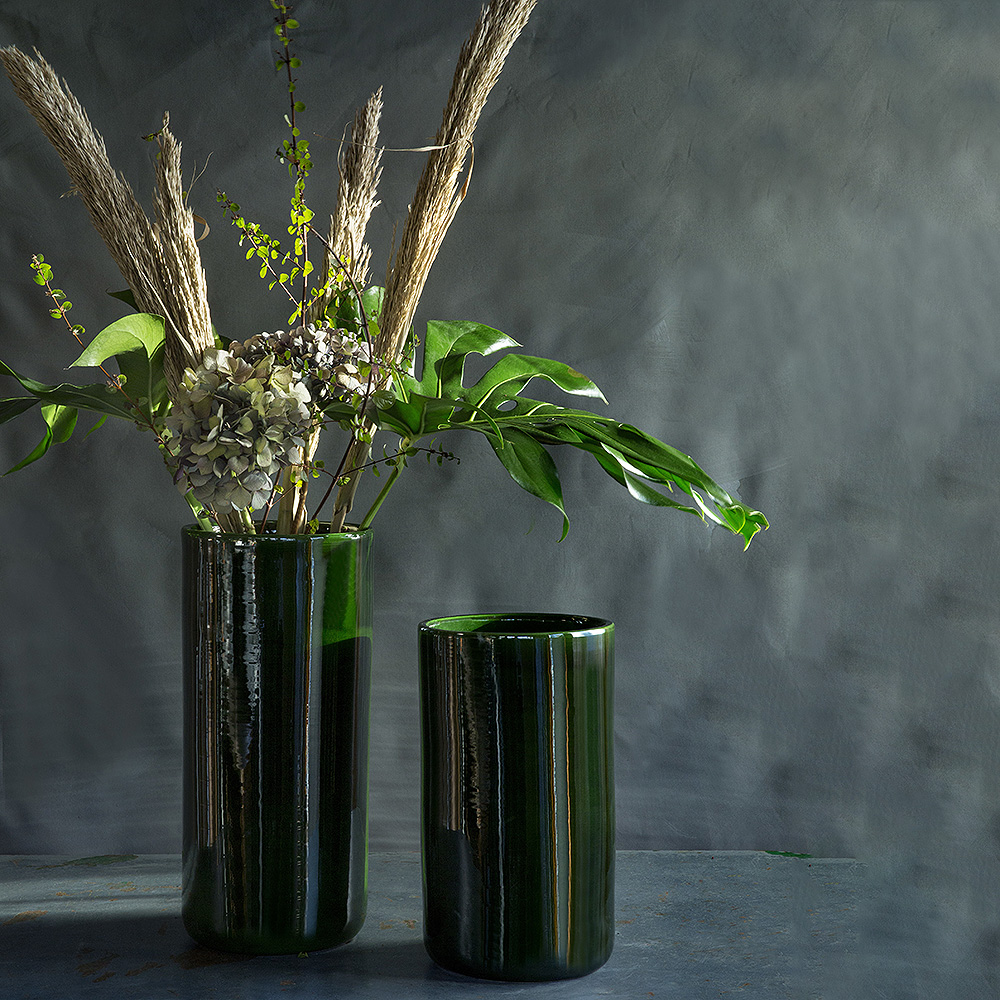 Oak Vas 40 cm Grön emerald