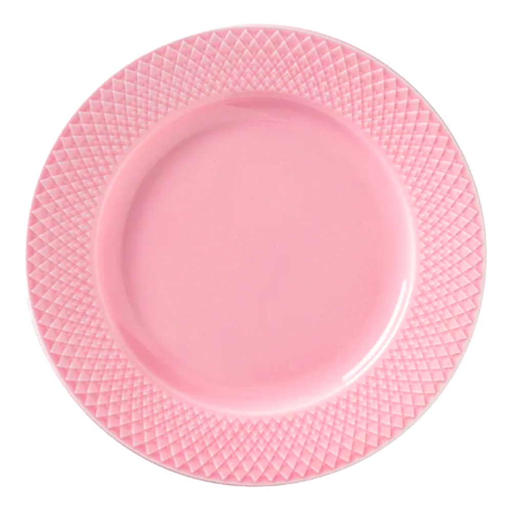 Rhombe Color Tallrik 21 cm Rosa