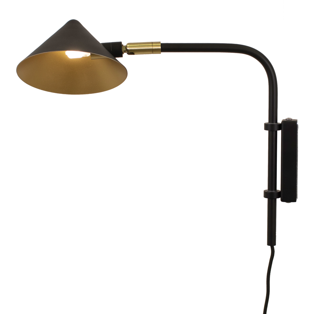 Kelly Vägglampa 35 cm Svart