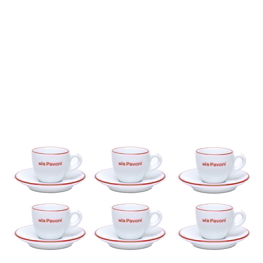 Espressokoppar 7,5 cl 6-pack Vit