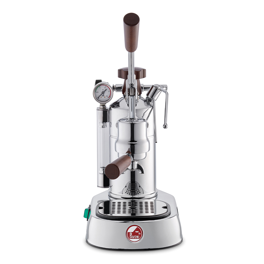 Professional Manuell Kaffemaskin med Hävarm Mässing/Brun