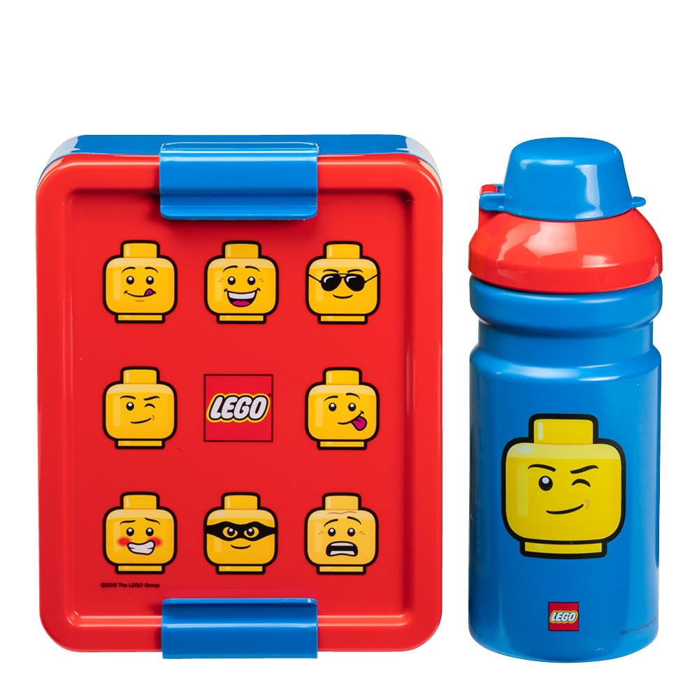 Lunchbox set Ikonisk Blå/Röd