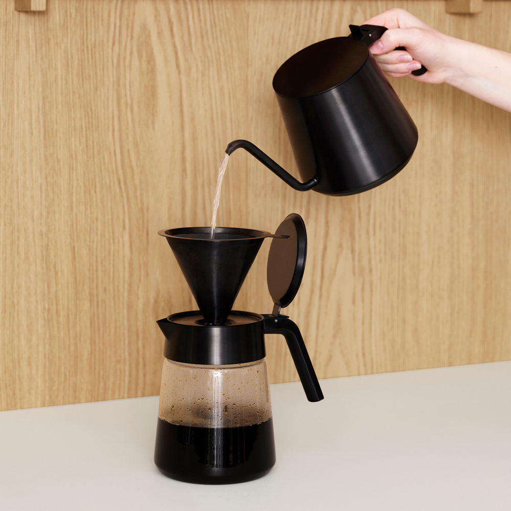 Nohr Gooseneck vattenkokare Black metallic