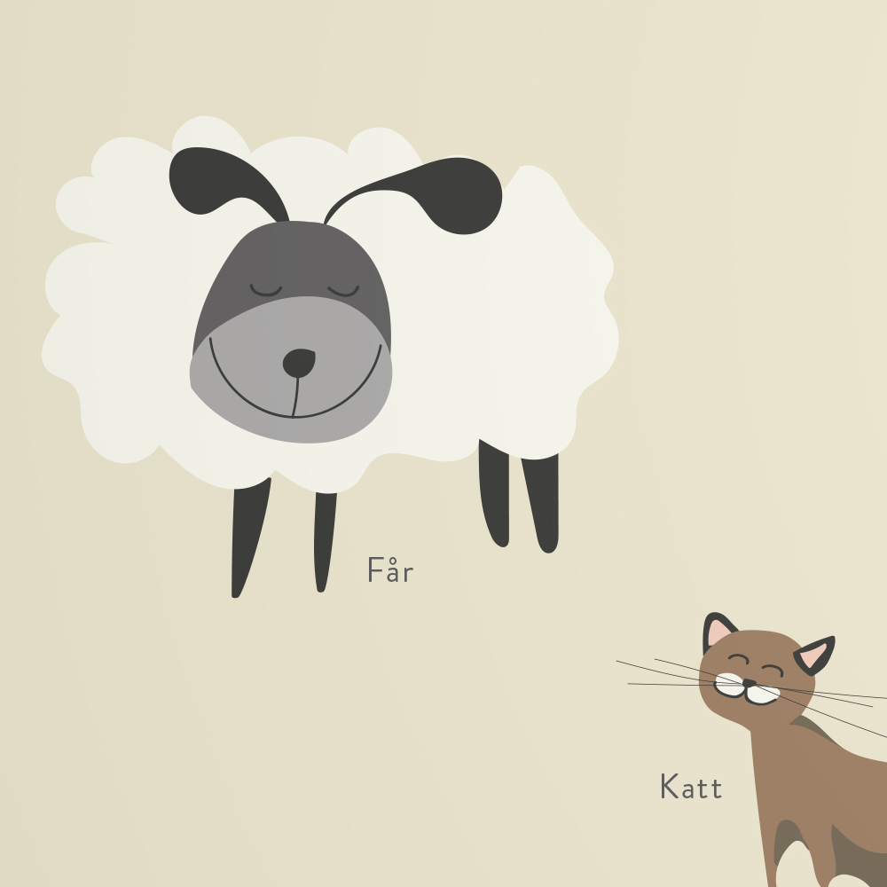 Poster 30x40 cm  På bondgården