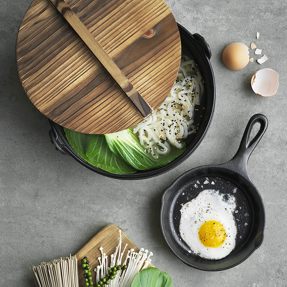 Nabe Gjutjärnsgryta med glaslock 2,7 L