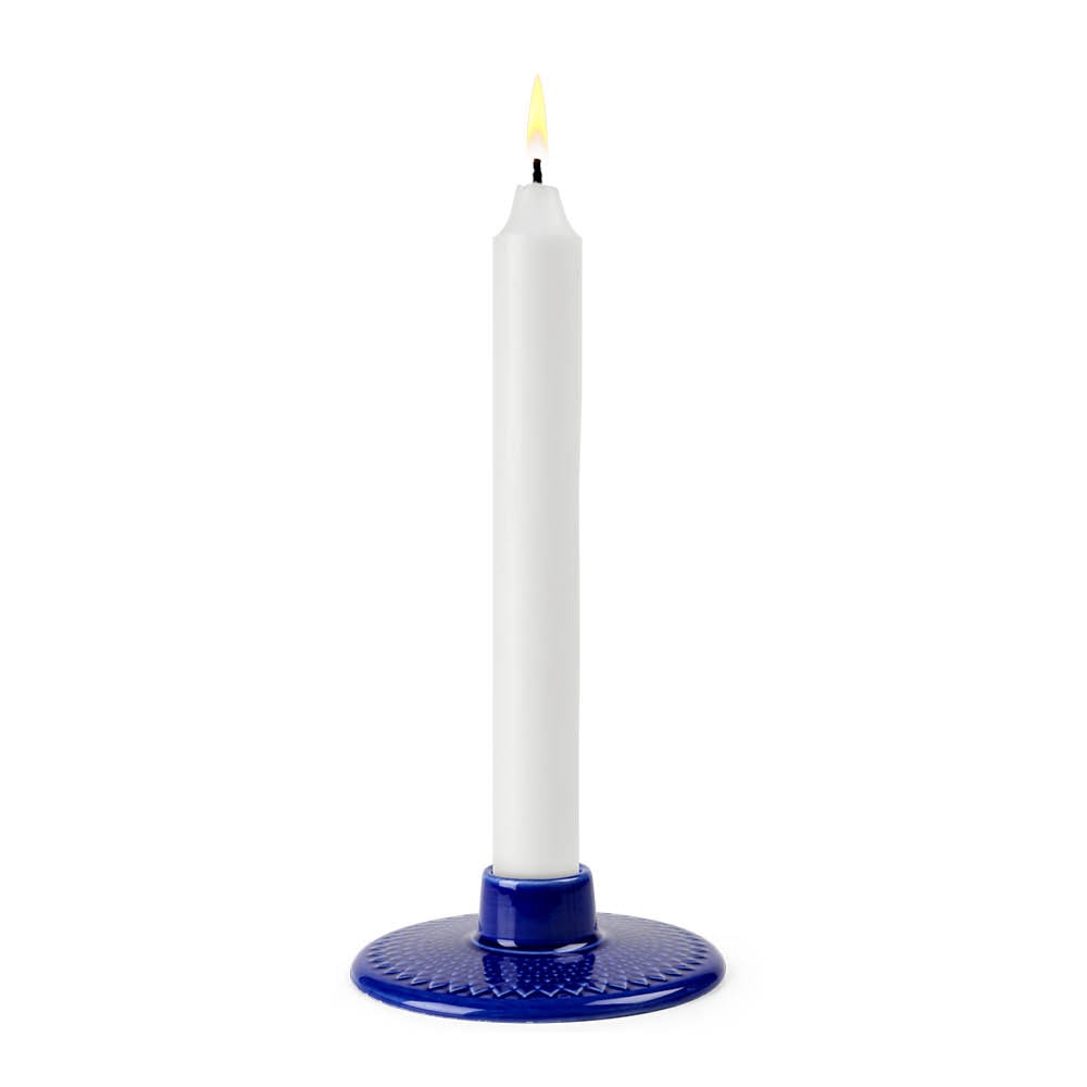 Rhombe Color Ljusstake 3 cm Mörkblå