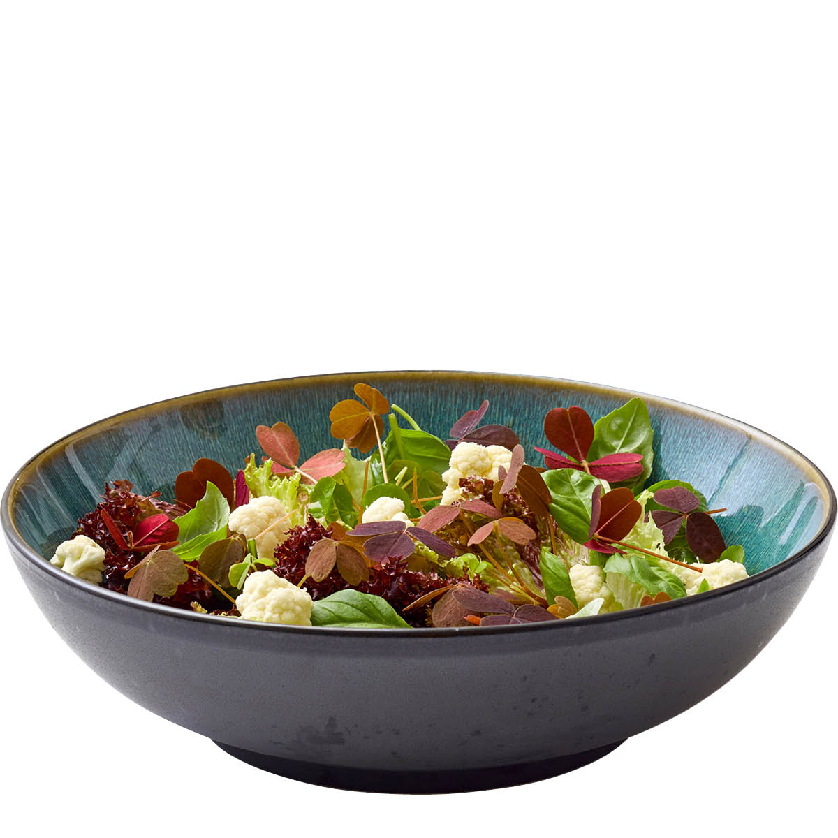 Salladsskål 24 cm Svart/Grön