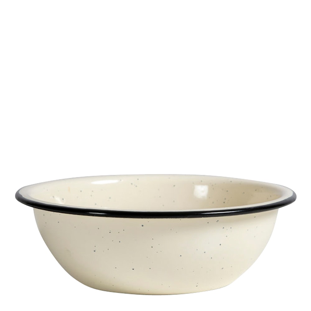 Doris Emaljskål 16 cm Beige