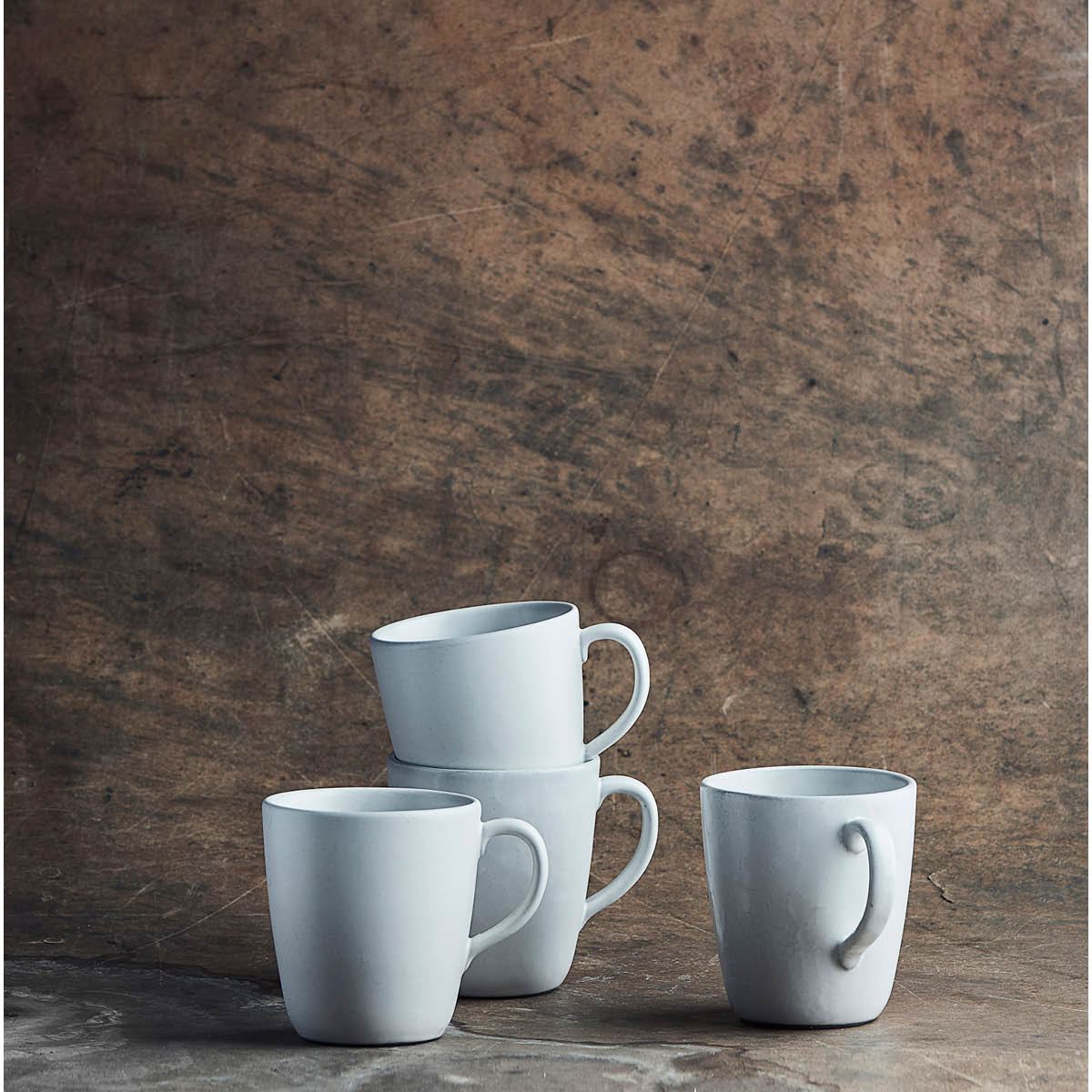 Raw Mugg med öra 35 cl Vit