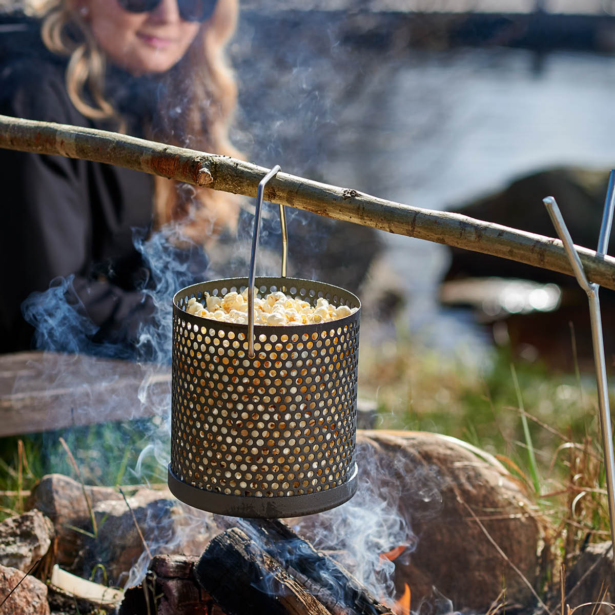 Popcorngryta Svart