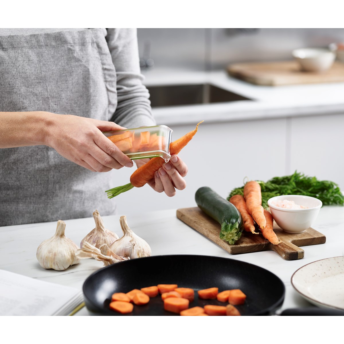 Peelstore Grönsaksskalare 14 cm Grön