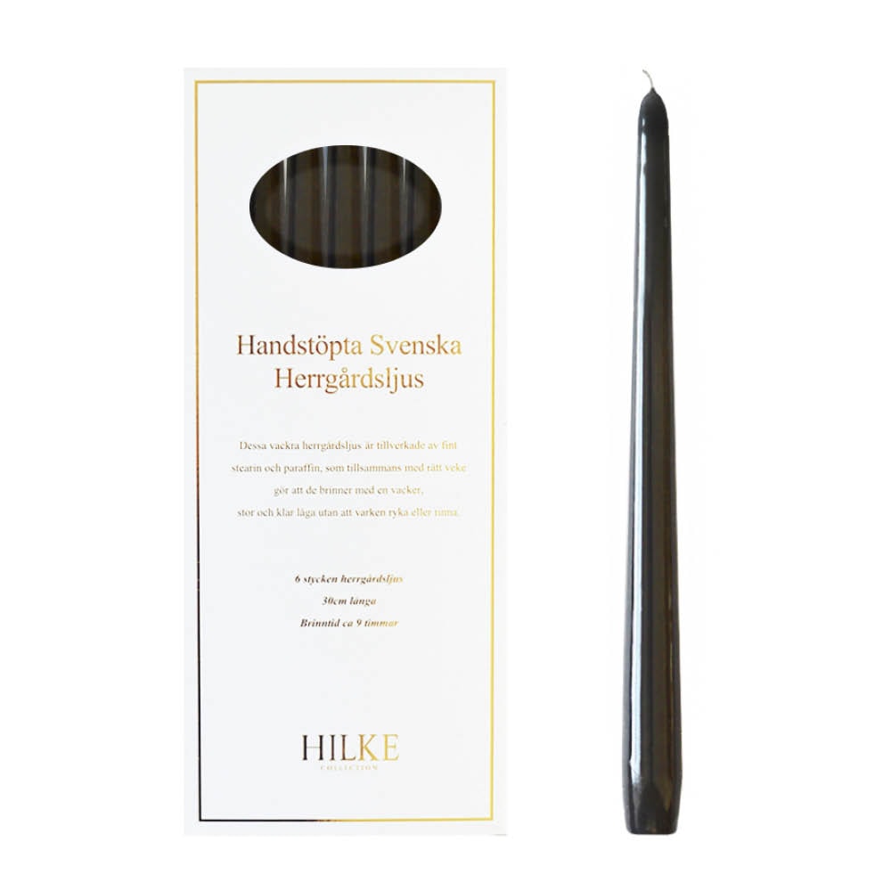 Herrgårdsljus 30 cm 6-pack Vit