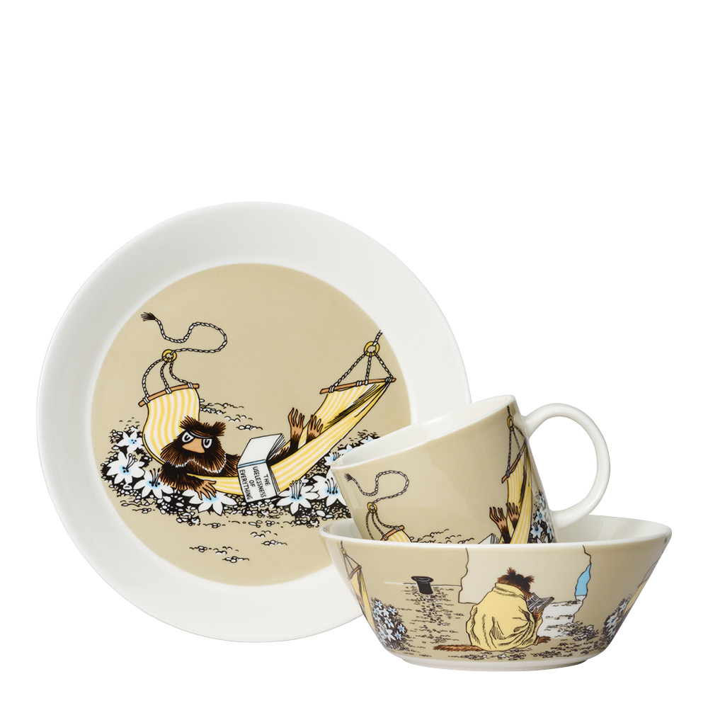 Mumin Skål Bisamråttan 15 cm Beige