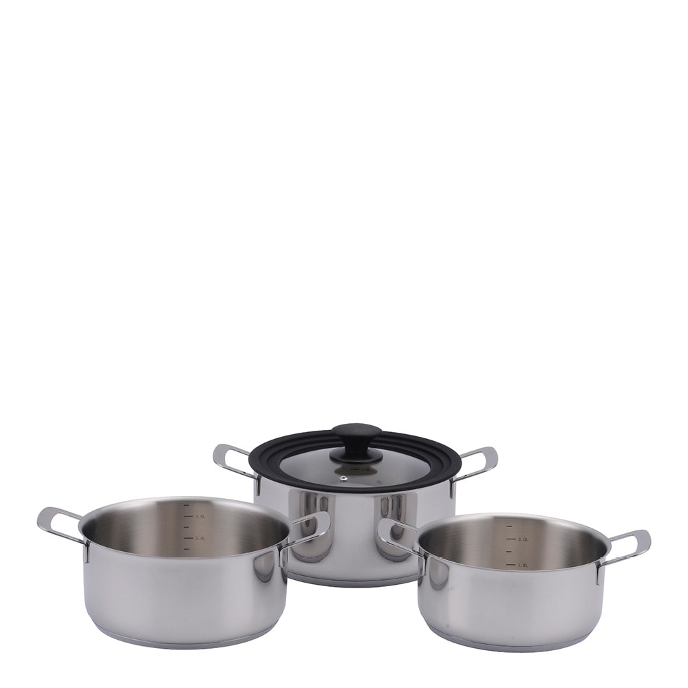 Grytset 3 delar Rostfri