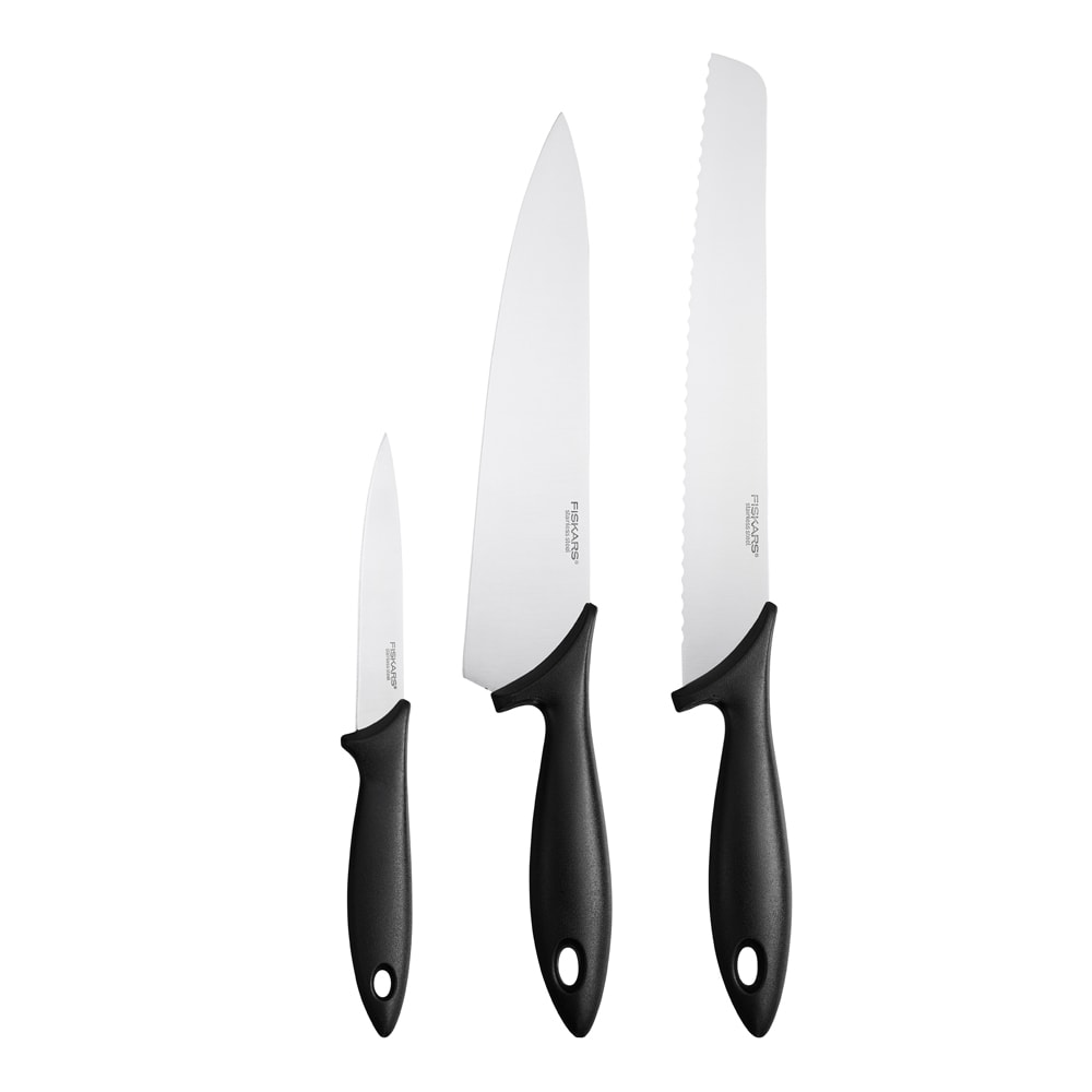 Essential Knivset 3 delar Svart