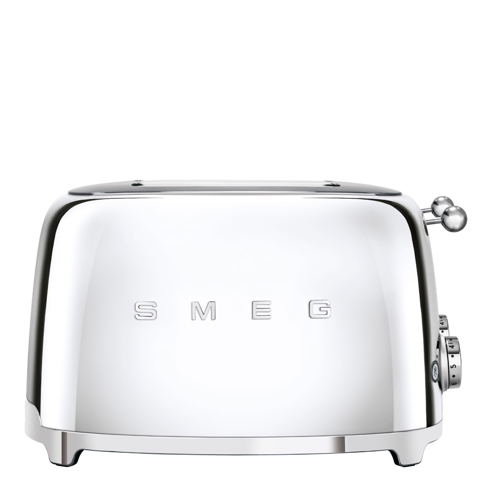 Smeg 50's style Brödrost 4 skivor kvadrat Krom