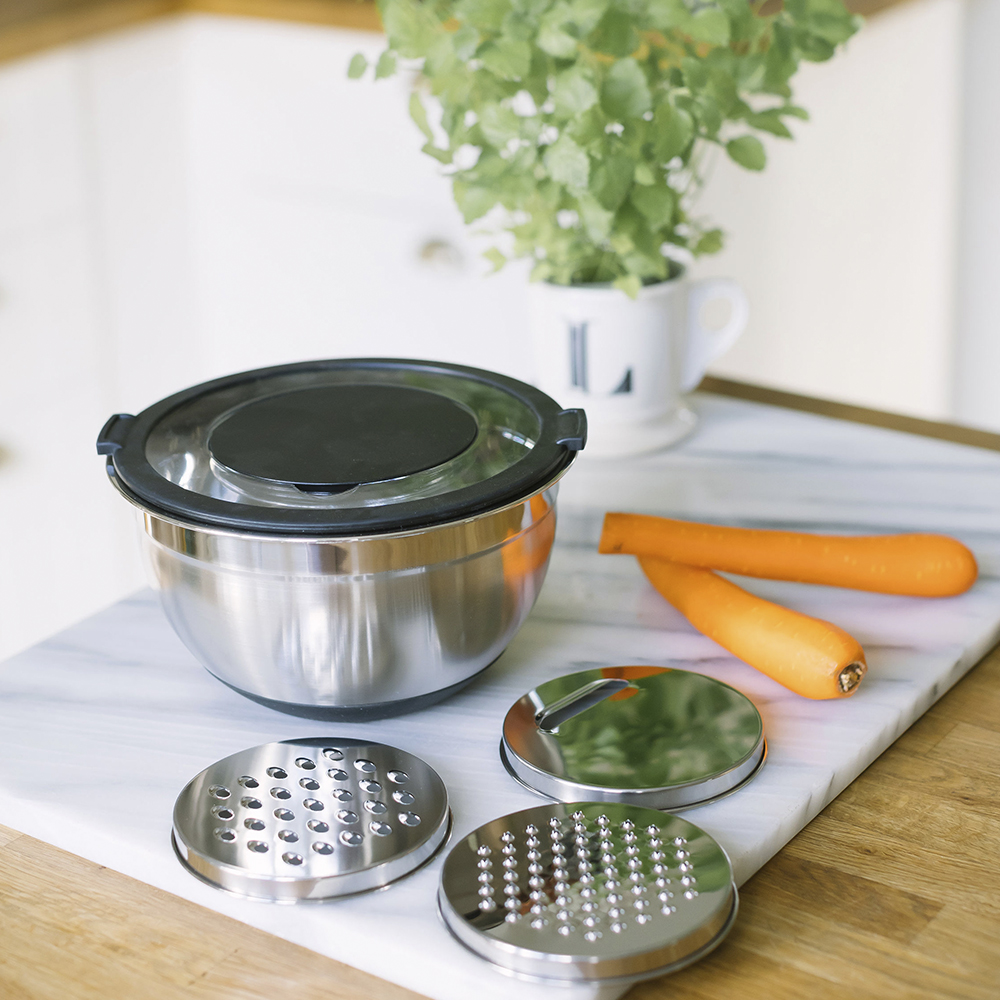 Betje Bunke med Lock 3 Rivjärn 3 L Rostfri