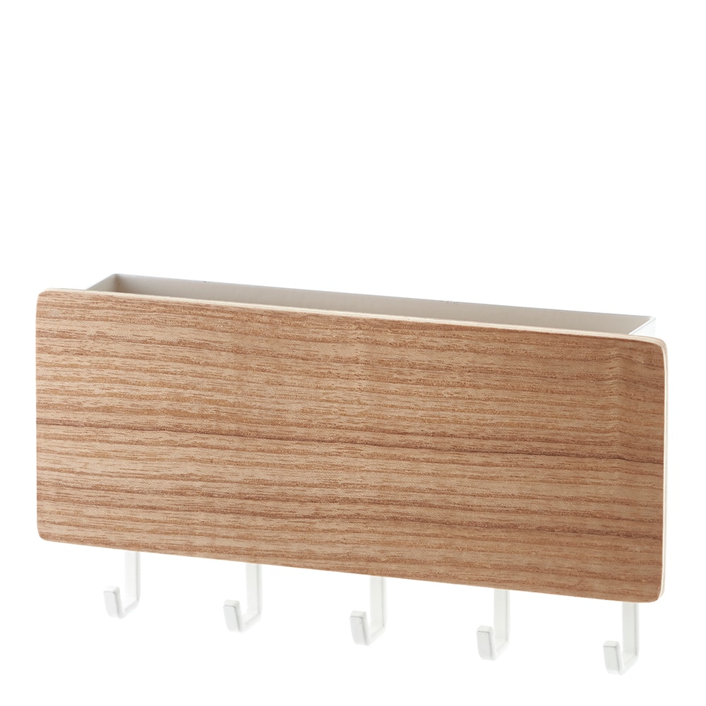 Rin Nyckelhållare med behållare 18x9,5 cm Vit