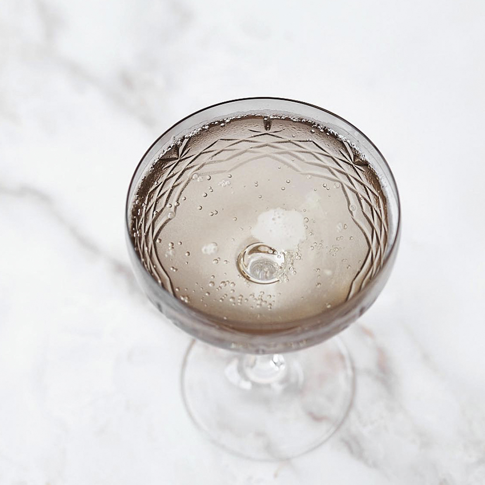 Crispy Gatsby Champagneskål 30 cl 2-pack Brun