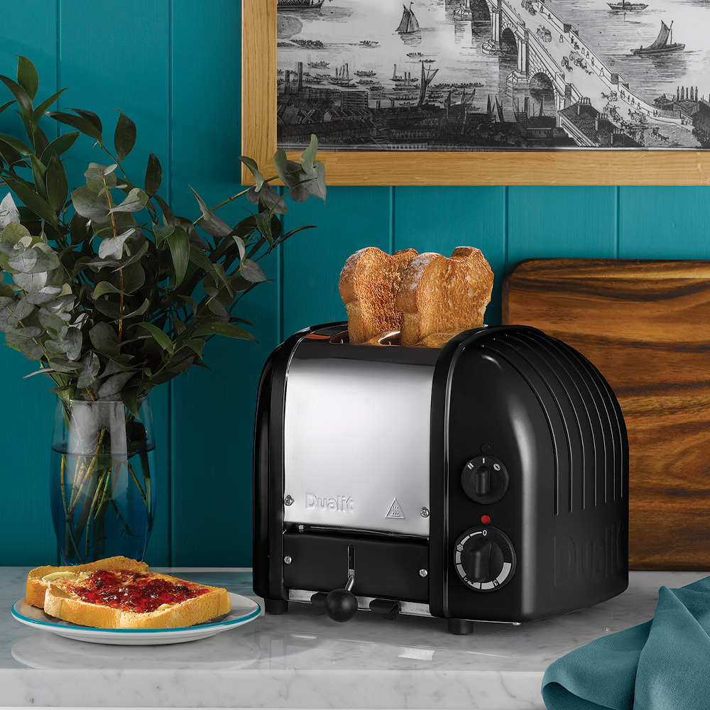 Classic Brödrost 2 Skivor Matt Svart