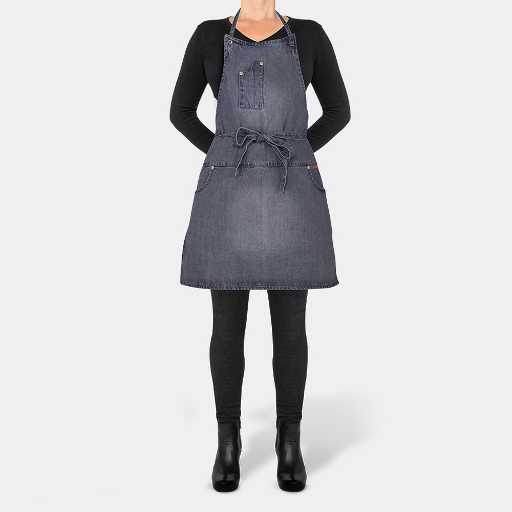 Förkläde Fem Fickor SlimFit Washed Grey
