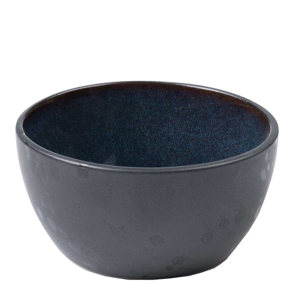 Bitz Skål Stengods 10 cm Svart/Mörkblå