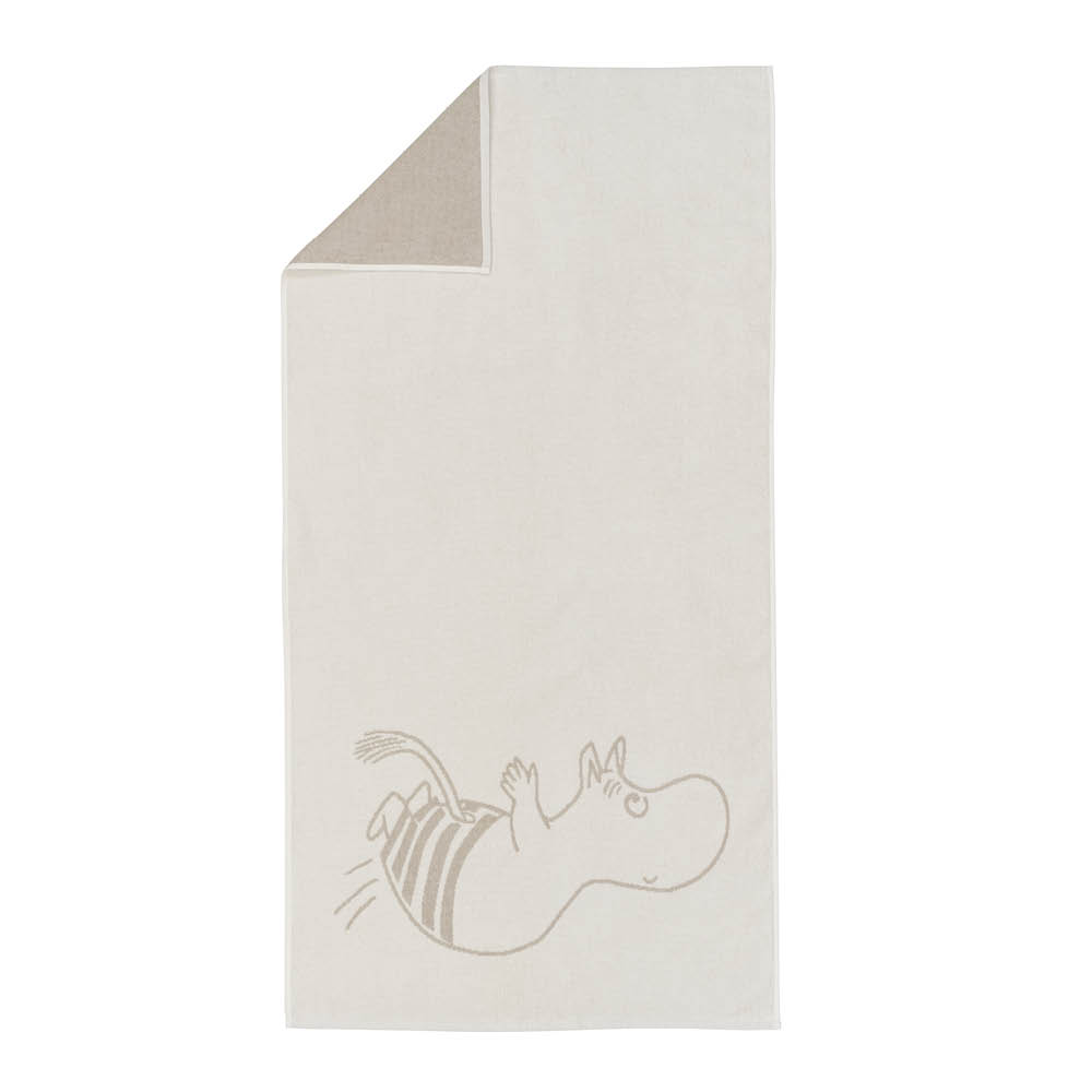 Mumin Badhandduk 70x140 cm Mumintroll Vit