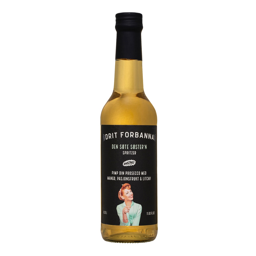 Drit Forbanna Spritzer Mango, Passionsfrukt & Litchi 35 cl