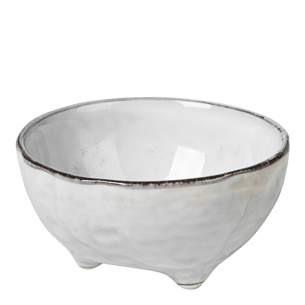 Nordic Sand Skål med fötter 11 cm Vit