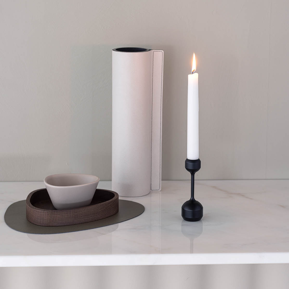 Silhouette Ljusstake 12 cm Svart