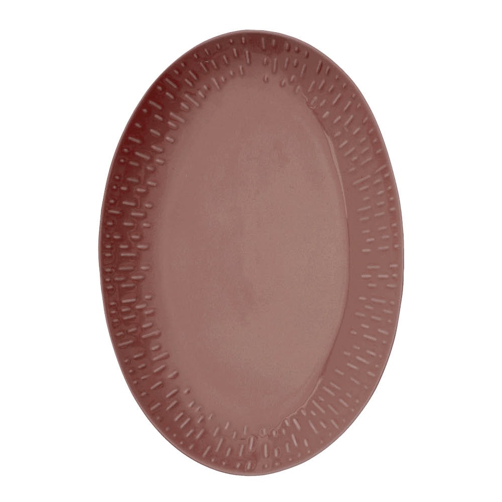 Confetti Uppläggningsfat ovalt 36x25 cm Bordeaux