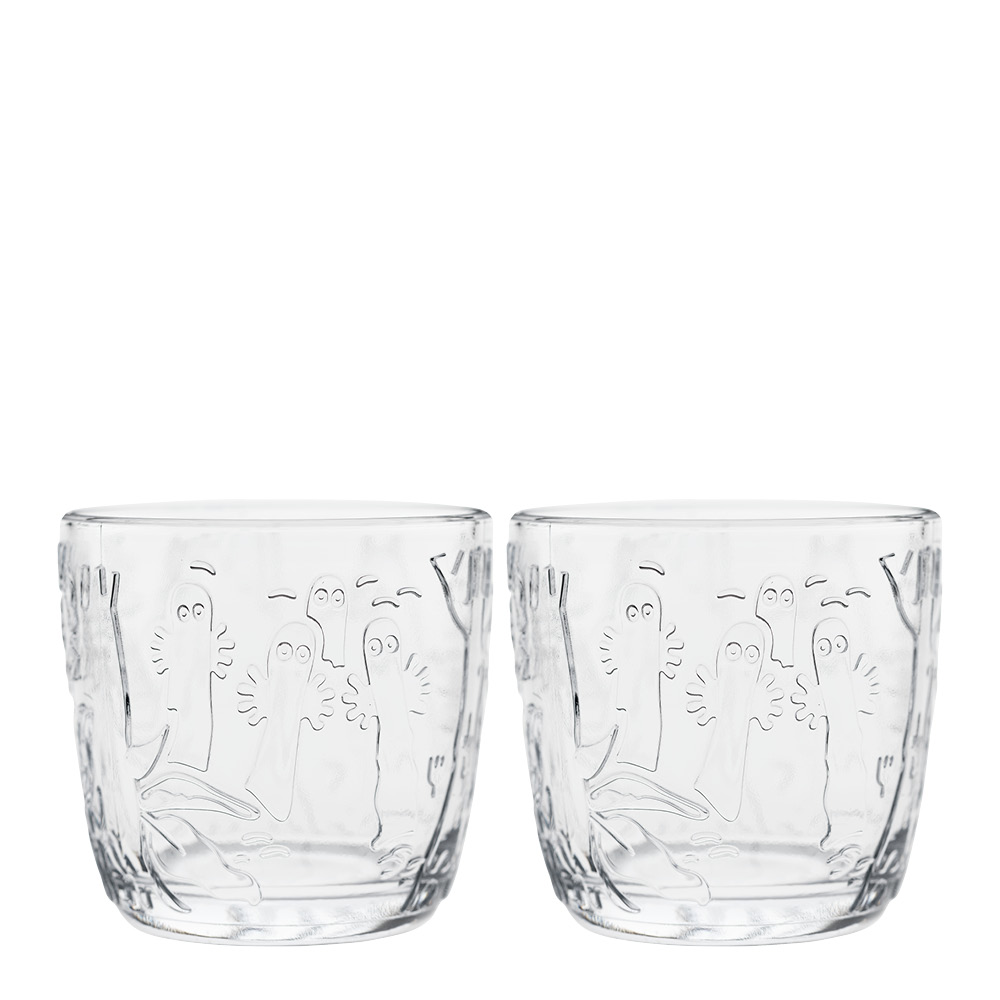 Mumin Glas 28 cl 2-pack Klar