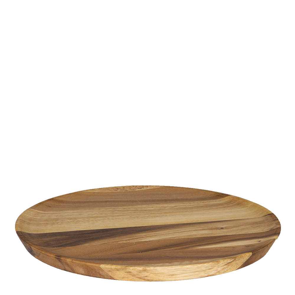 Trevare Dukningstallrik Akaciaträ 32 cm Brun