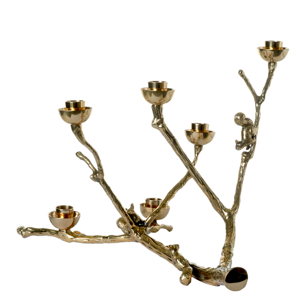 Twiggy Ekorre Kandelaber Mässing