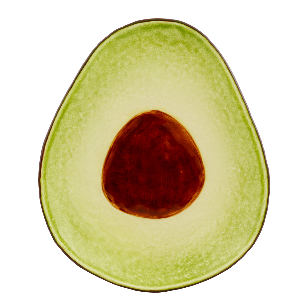 Tropical Fruits Desserttallrik Avocado Grön