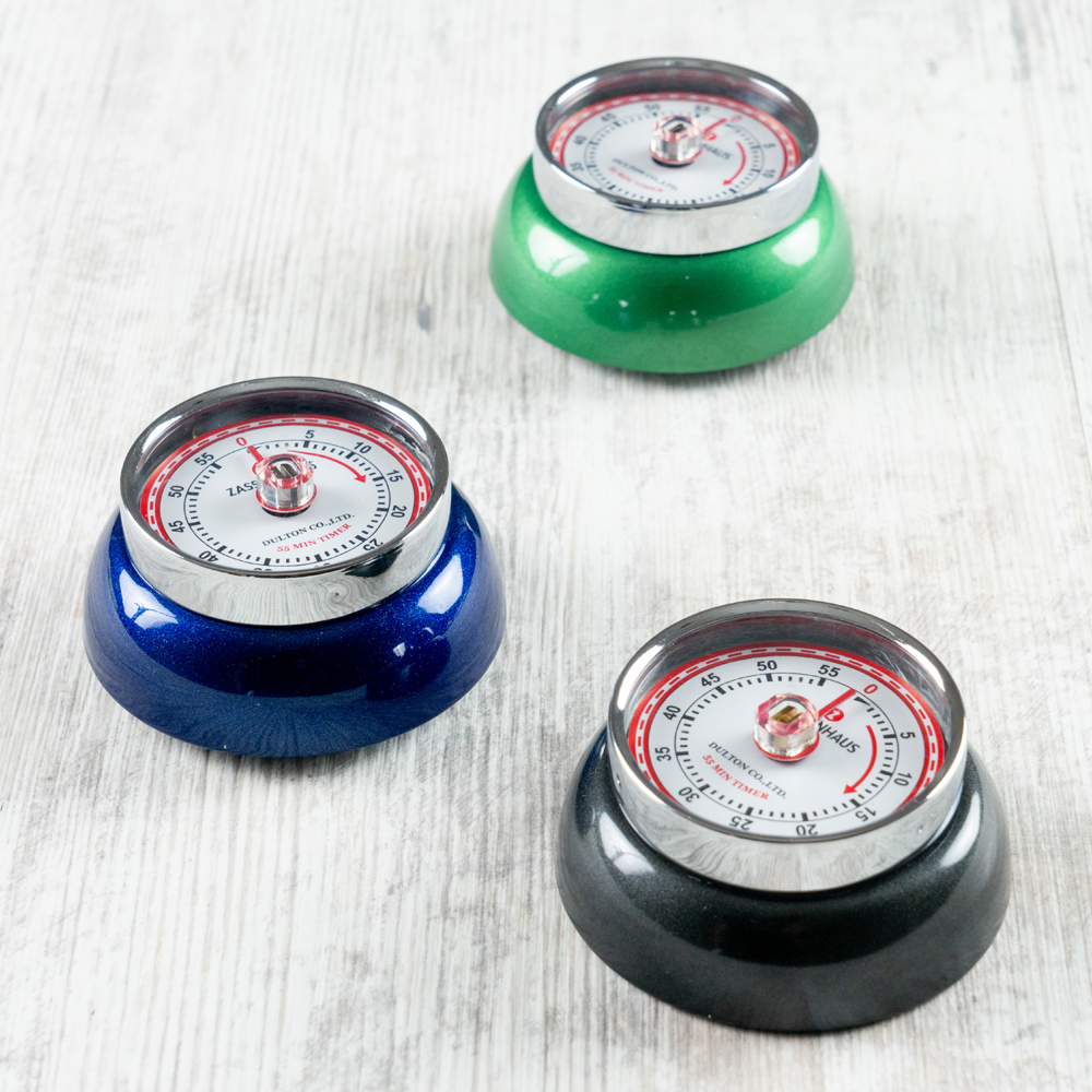 Retro Collection Timer med magnet Grön metallic