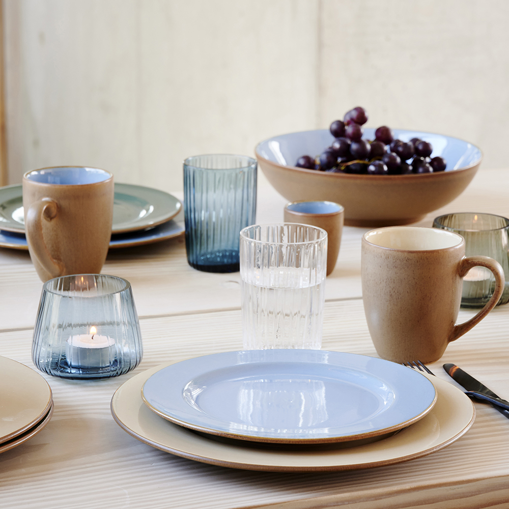 Bitz Desserttallrik 22 cm Wood/Ocean