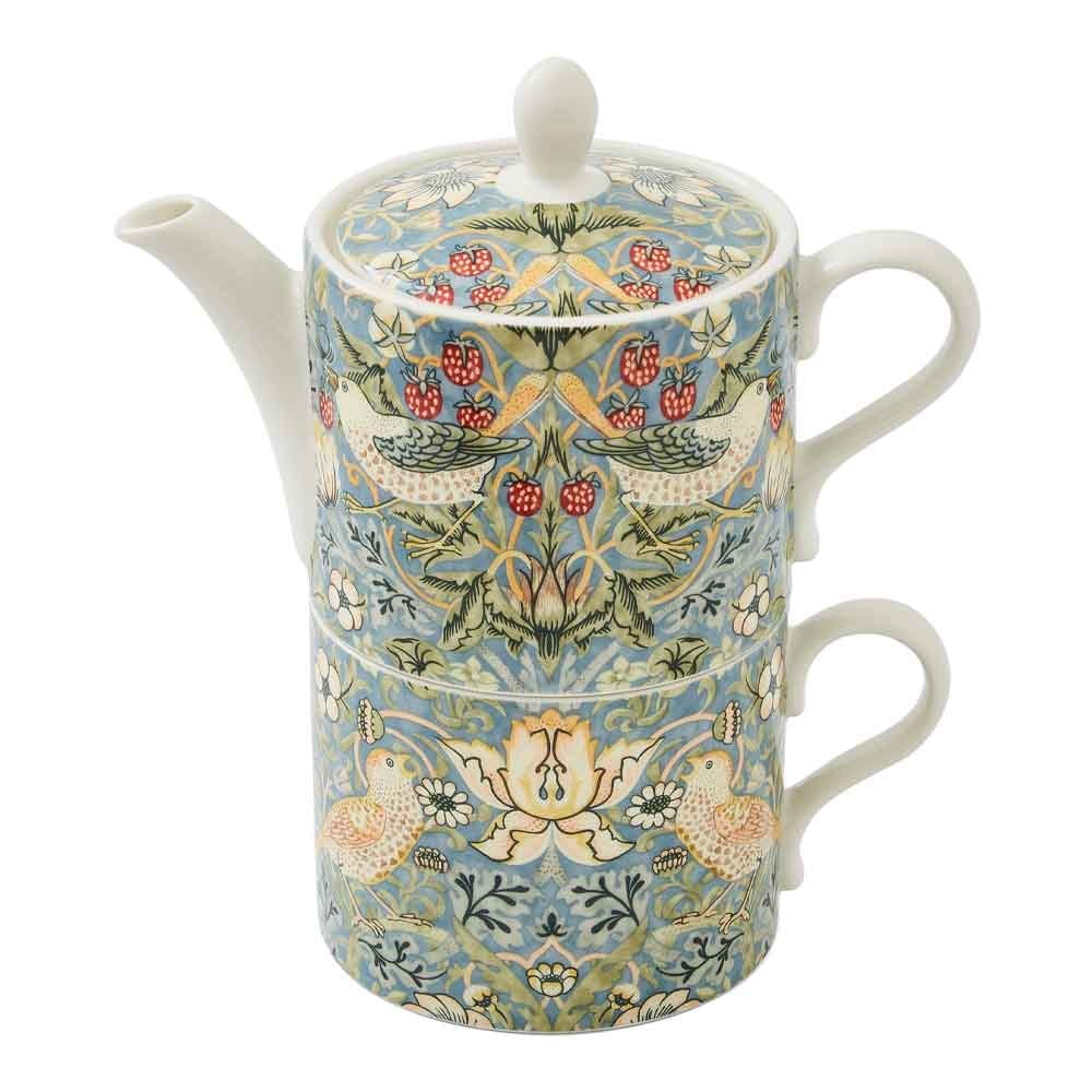 Morris & Co Strawberry Thief Tekanna/Temugg 0,28 L