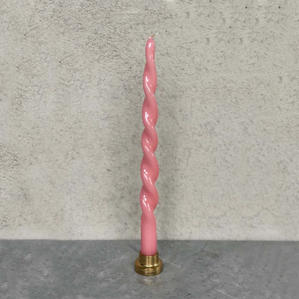 Platta Lack Ljus Snurrade 29 cm 2-pack Rosa Glasyr