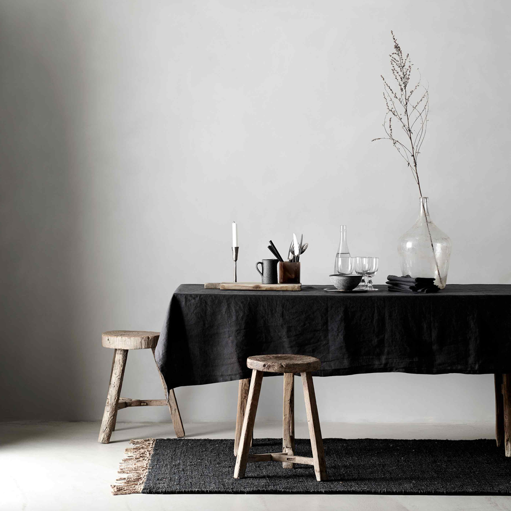 Duk Linne 160x270 cm Carbon