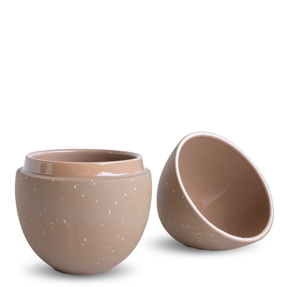 Bonbonniere Påskägg 18 cm Café au Lait/Shell